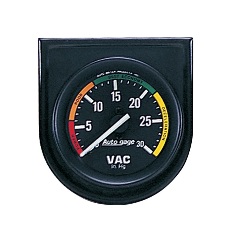 AutoMeter — Autometer AutoGage 52.4mm Mechanical 30 In Hg Vacuum Gauge - Black
GA 2" VAC PANL BK AG