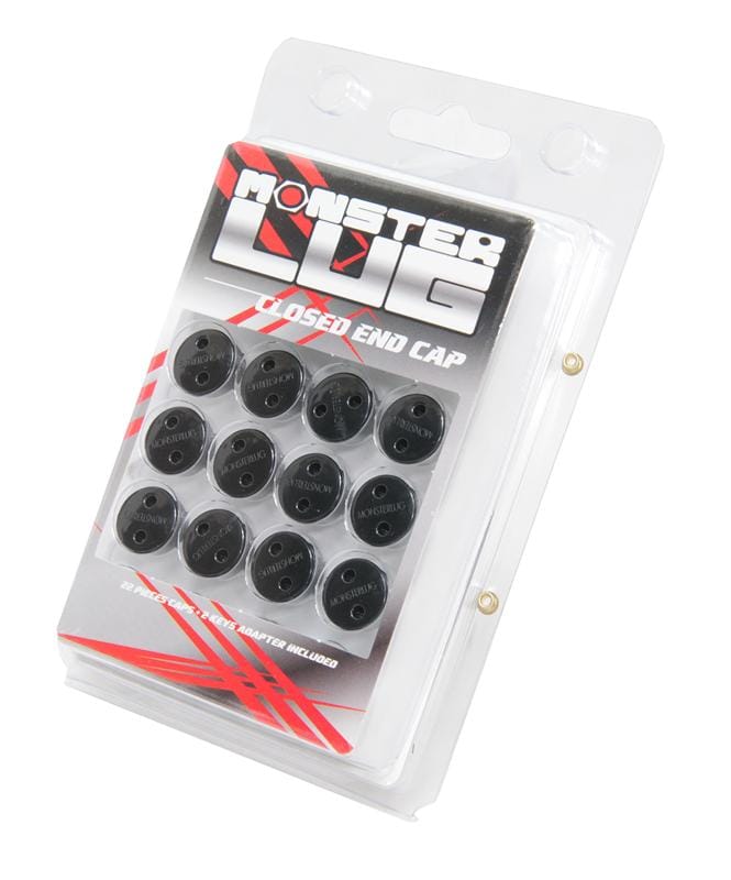 Wheel Mate — Wheel Mate Monster Lug Nut Caps - Black 14x1.50