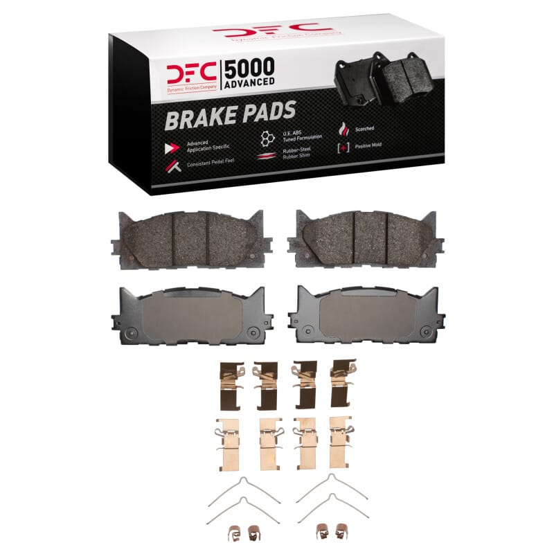 DFC — DFC 07-18 Lexus ES350 Front 5000 Advanced Ceramic Brake Pads and Hardware Kit
DFC Brake Pad Set