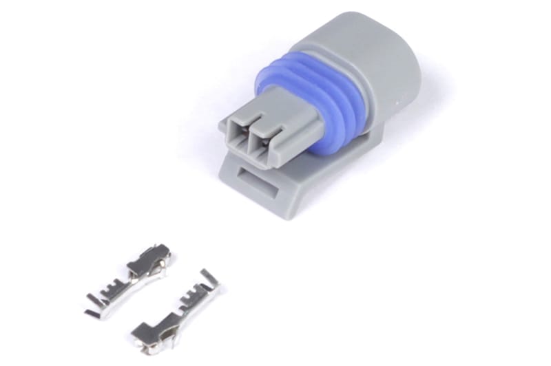 Haltech — Haltech Delphi 2 Pin GM Style Air Temp Connector Grey Plug & Pins
Univrsl Connectors