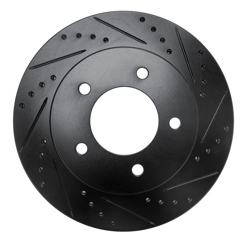 R1 Concepts — R1 97-04 Ford F-150 4WD Front Right Drilled & Slotted Black Brake Rotor
R1 Brake Rotor Drill