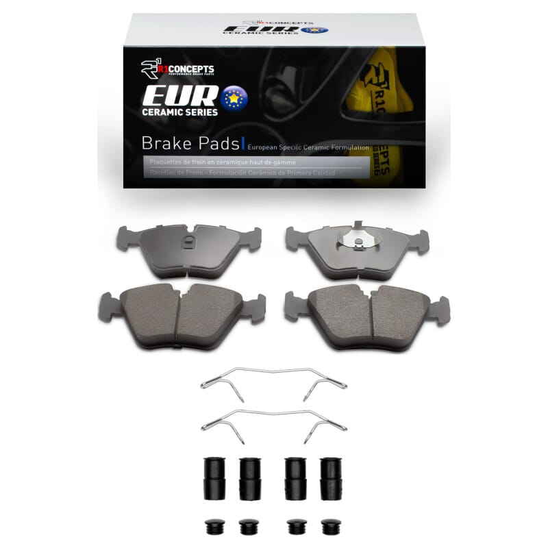 R1 Concepts — R1 89-91 Audi 100 Front Euro Ceramic Pads & Hardware Kit
R1 Euro Ceramic Pads