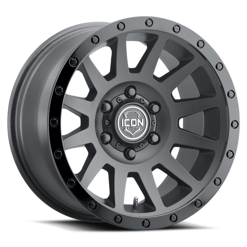 ICON — ICON Compression 18x9 6x5.5 0mm Offset 5in BS 106.1mm Bore Double Black Wheel
WHEEL
