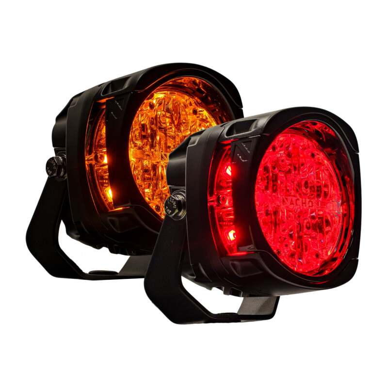 Nacho Offroad Technology — Nacho Lighting Quatro Chase - Amber/Red (Pair)