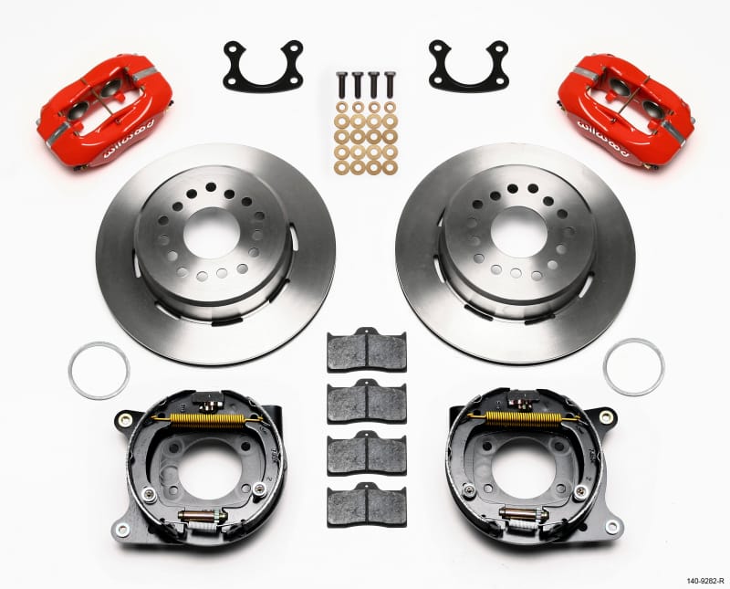 Wilwood — Wilwood Forged Dynalite P/S Park Brake Kit Red Small Ford 2.50in Offset
BRAKE KIT
