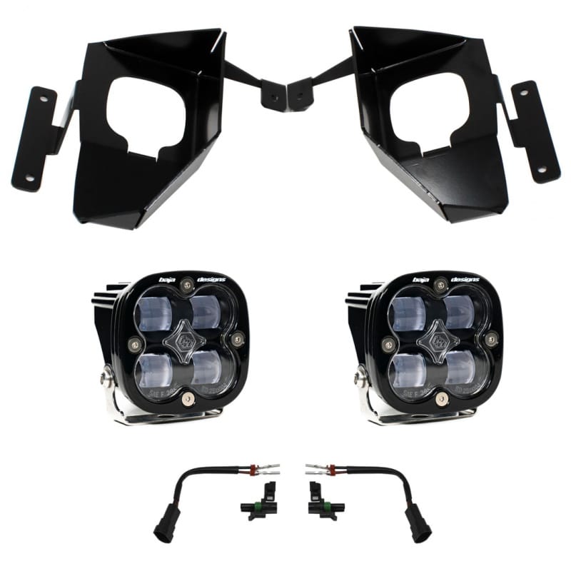 Baja Designs — Baja Designs 16-18 Silverado 1500 Squadron Fog Pocket Kit - Clear