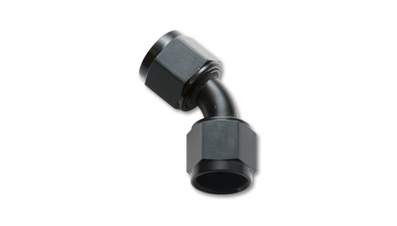 Vibrant — Vibrant -20AN X -20AN Female Flare Swivel 45 Deg Fitting (AN To AN) -Anodized Black Only
-20ANFemal45DegUnion