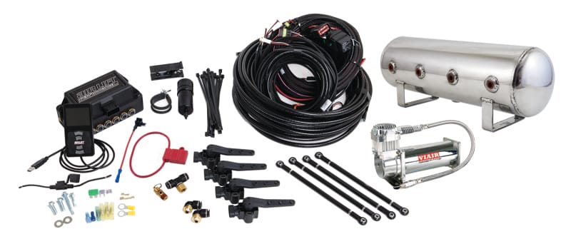 Air Lift — Air Lift Performance 3H (3/8 Air Line 2.5 Gal Polished Aluminum Tank VIAIR 444C Comp)
Air Susp Comp Kit