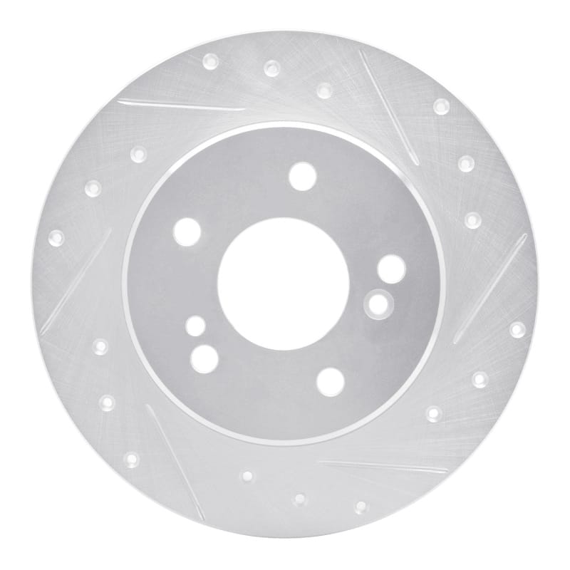 R1 Concepts — R1 87-15 Chrysler Crossfire Rear Right Drilled & Slotted Silver Brake Rotor
R1 Brake Rotor Drill