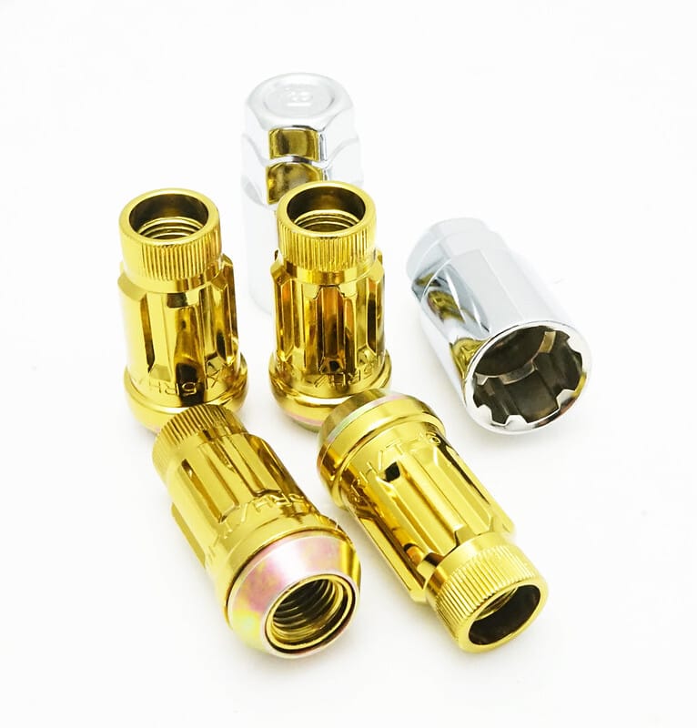 Wheel Mate — Wheel Mate Muteki SR45R Lug Nut Kit Lock Set 12x1.25 45mm - Yellow