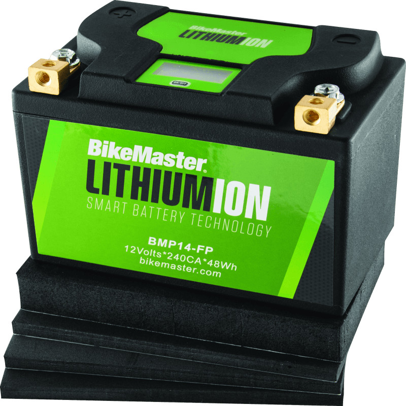 BikeMaster — 148mm L x 86mm W x 105mm H, 250 CCA
