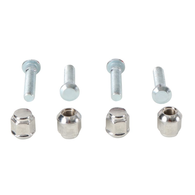 QuadBoss — Wheel Stud & Nut Kit, Front, Black