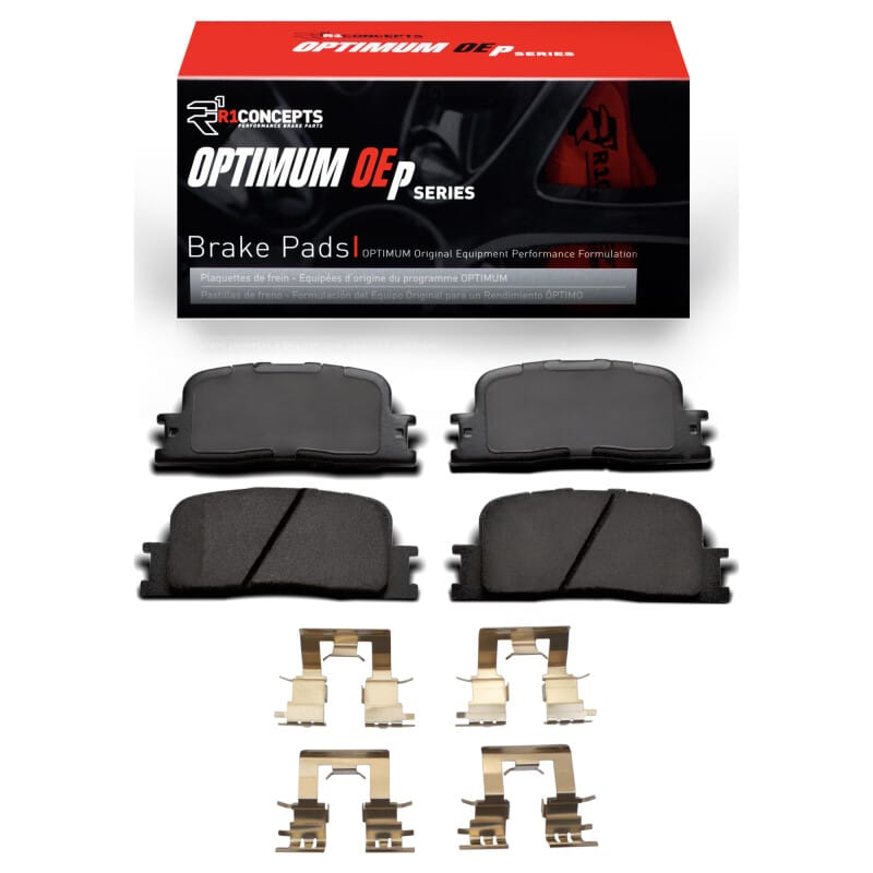 R1 Concepts — R1 01-03 Toyota Highlander Rear Optimum OE Pads & Hardware Kit
R1 Optimum Oe Pads a