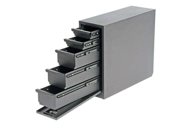 Dee Zee — Dee Zee Universal Tool Box - Wheel Well Box With Drawers (Steel)
ToolBxTrkBedSideRail