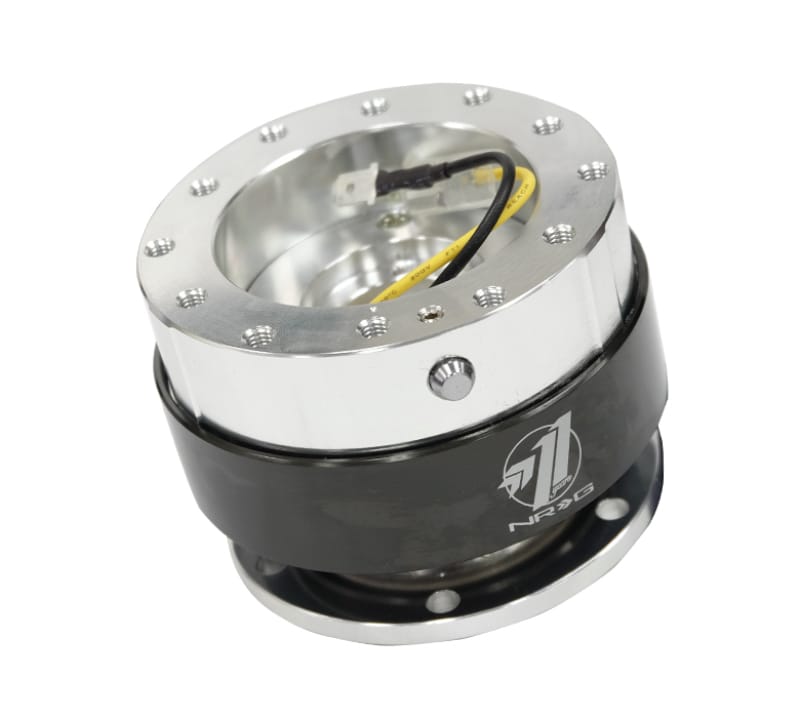 NRG — NRG Quick Release Gen 1.5 - Silver Body / Black Chrome Ring