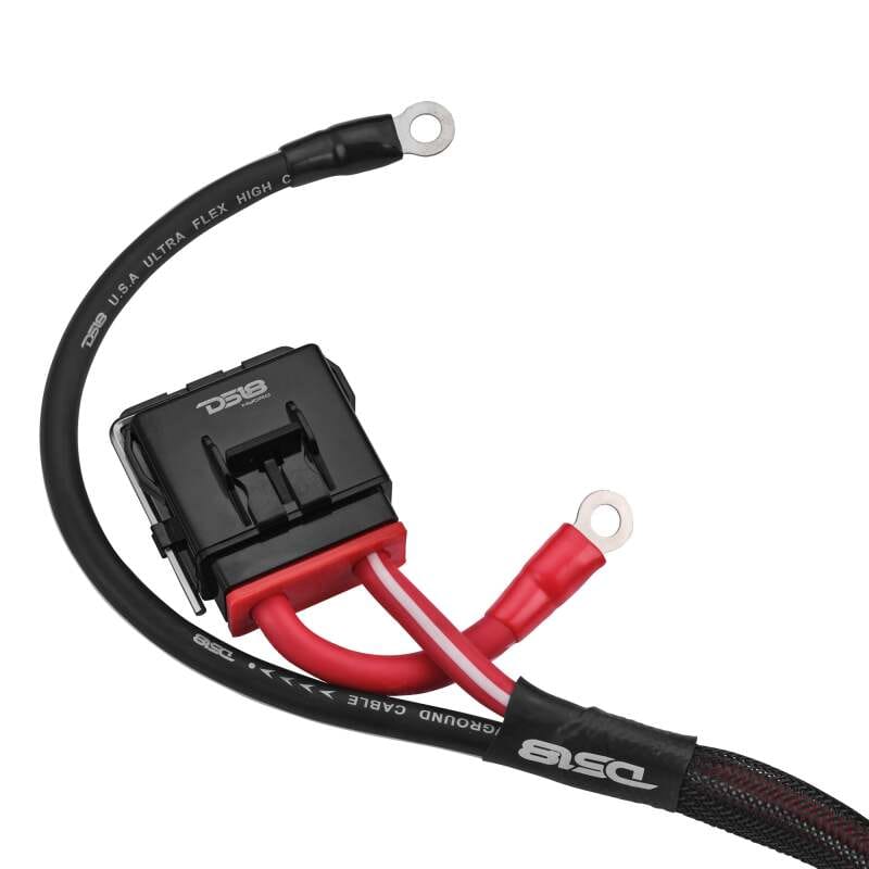 DS18 — DS18 4-GA Water Resistant Fuse Holder 8 Ft of Power and Ground Wires 2 Door UTV