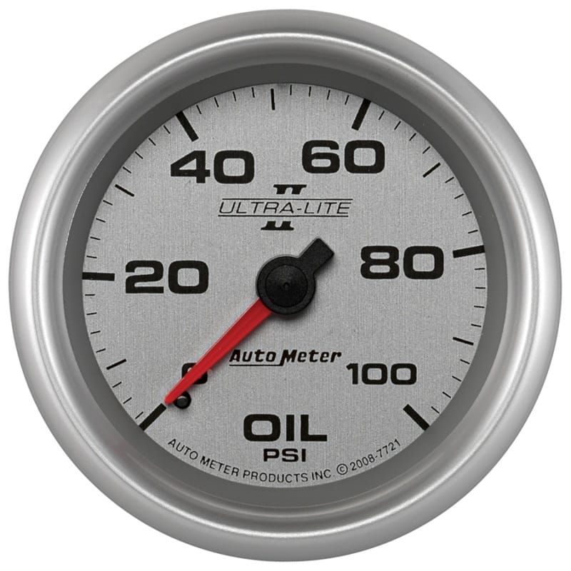 AutoMeter — Autometer Ultra-Lite II 2 5/8in 100psi Mechanical Oil Temp Gauge
2-5/8" OIL PRESS, 0-