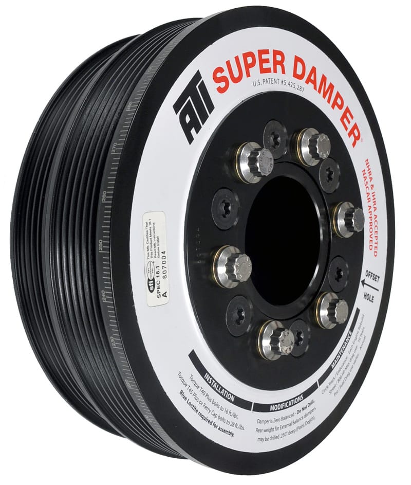 ATI — ATI Damper - 7.425in - Steel LW - 6/4 Grv - LS1/LS2 - F & V Body - 6 Bolt - 3 Ring