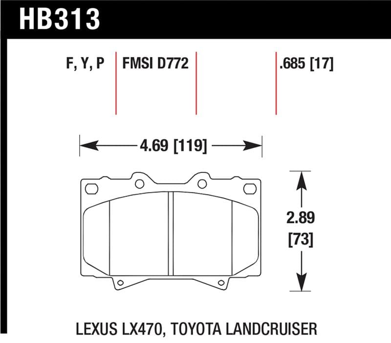 Hawk Performance — Hawk HPS Street Brake Pads
Disc Brake Pad