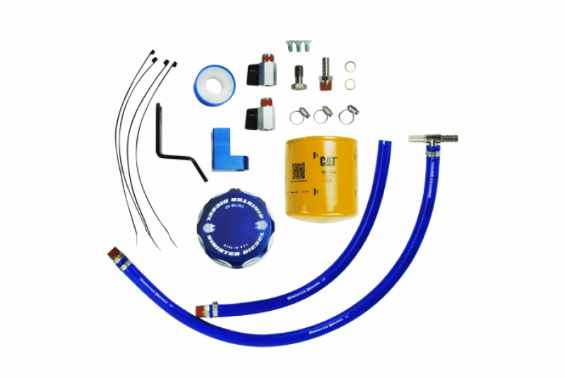 Sinister Diesel — Sinister Diesel 20-21 Ford 6.7L Powerstroke Coolant Filtration System w/ CAT Filter