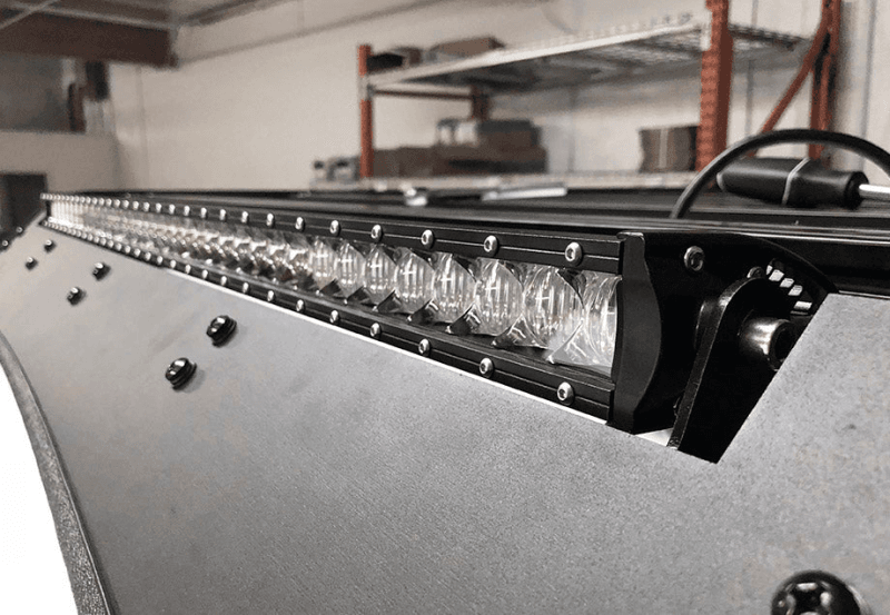 Cali Raised LED — Cali Raised 40 Cut-Out Prinsu Roof Rack Slim Led Light Bar Bracket Kit - W/ 42 Inch Slim Led Light