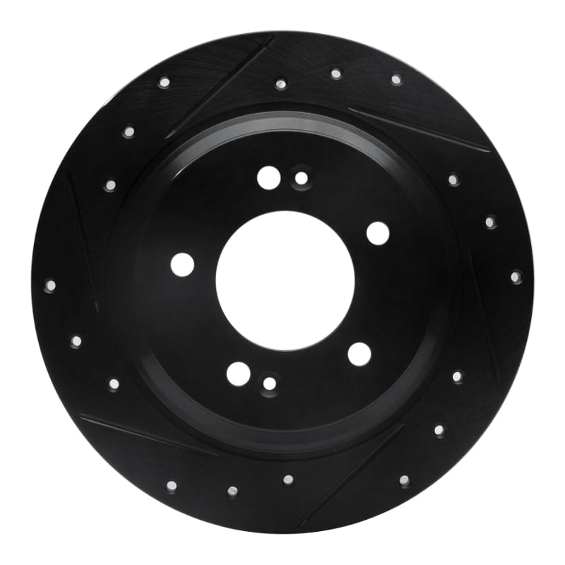 R1 Concepts — R1 13-25 Hyundai Kona Rear Left Drilled & Slotted Black Brake Rotor
R1 Brake Rotor Drill