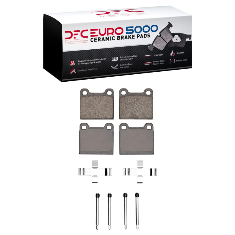 DFC — DFC 63-65 Porsche 356 Front Euro 5000 Ceramic Brake Pads and Hardware Kit
DFC EURO Pads + HW
