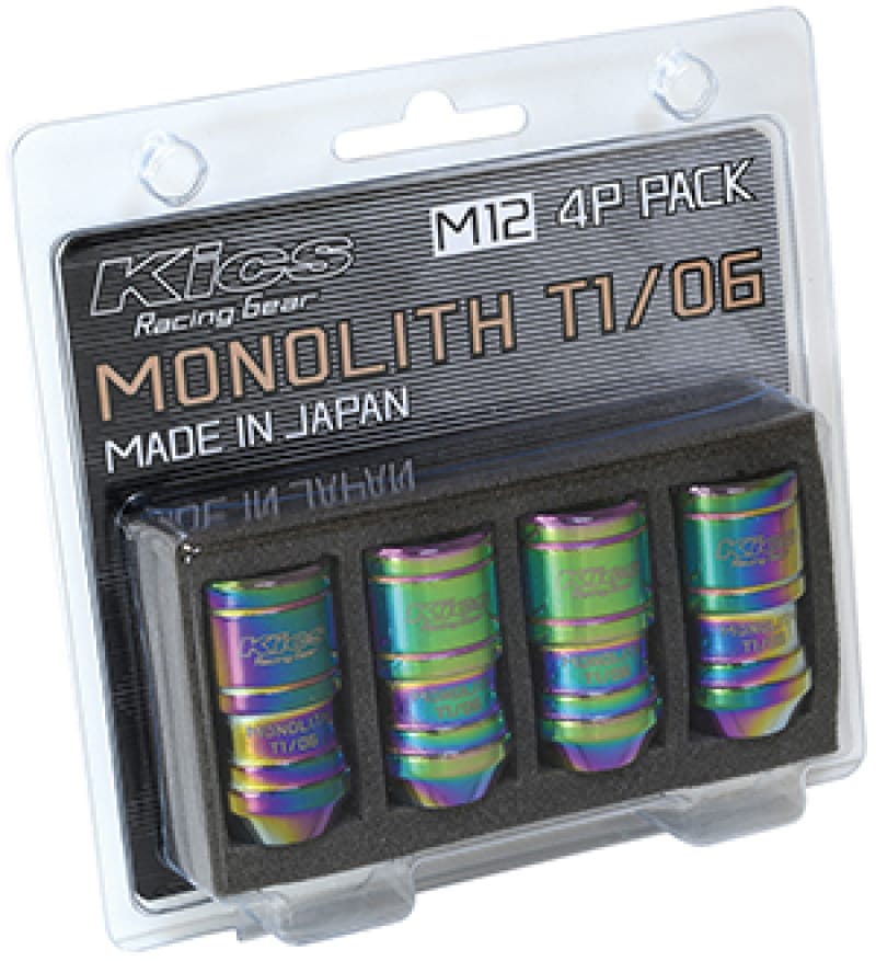 Project Kics — Project Kics 12 x 1.25 Neochrome T1/06 Monolith Lug Nuts - 4 Pcs