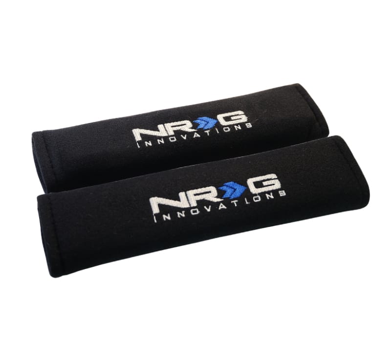NRG — NRG Seat Belt Pads 2.7in. W x 11in. L (Black) Short - 2pc
