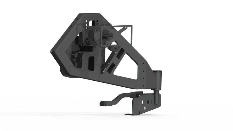 Road Armor — Road Armor 18-20 Jeep Wrangler JL Stealth Rear Tire Carrier Assembly - Tex Blk