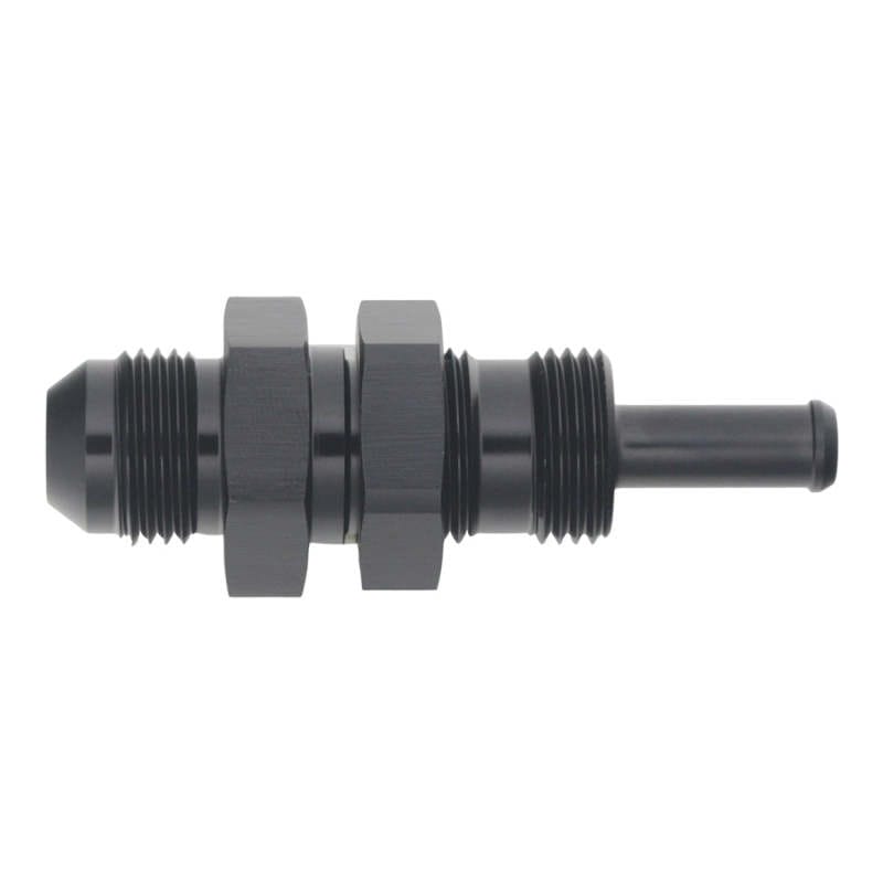 DeatschWerks — DeatschWerks 8AN Male Flare to Straight 5/16in Single Hose Barb - Anodized Matte Black
Lines & Fittings