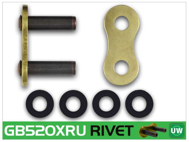 RK Chain — RK Chain GB520XRU-RIVET - Gold