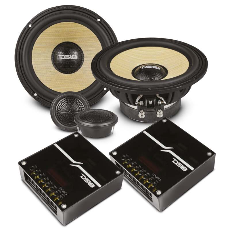 DS18 — DS18 Dlx Quality 6.5in + 2in 2-Way 150 Watts RMS 4 ohm Yellow Straw + Composite Foam Cone Component