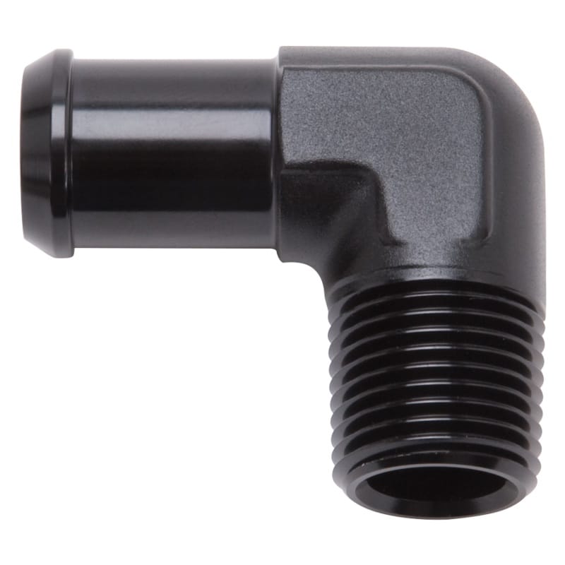 Edelbrock — Edelbrock Hose End 90-Deg 1/2In NPT to 1/2In Barb Black Anodize
KIT PARTS