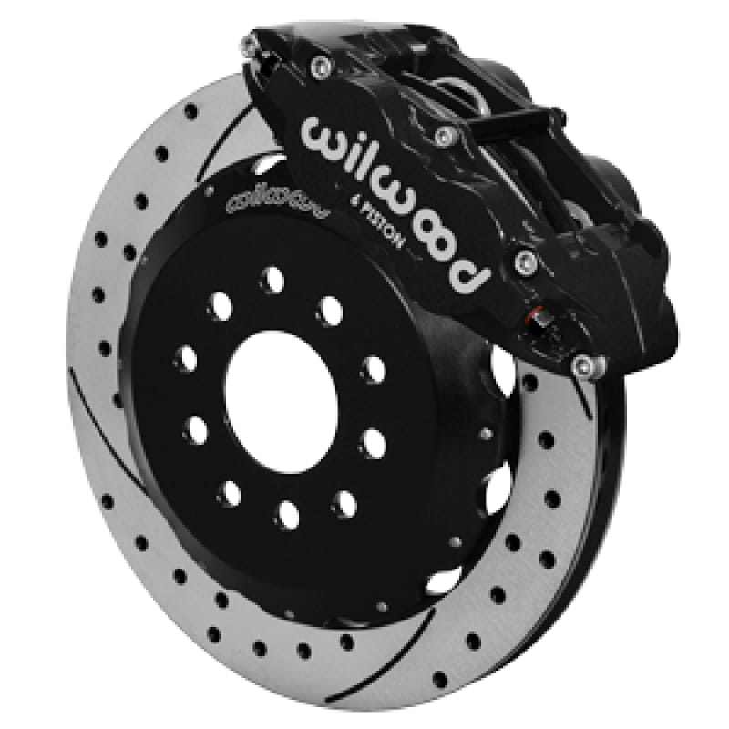 Wilwood — Wilwood 63-87 C10/C15 Superlite 6p FNSL6R Brake Kit Drill/Slot DSE Spindle 13.06 Rotor - Black