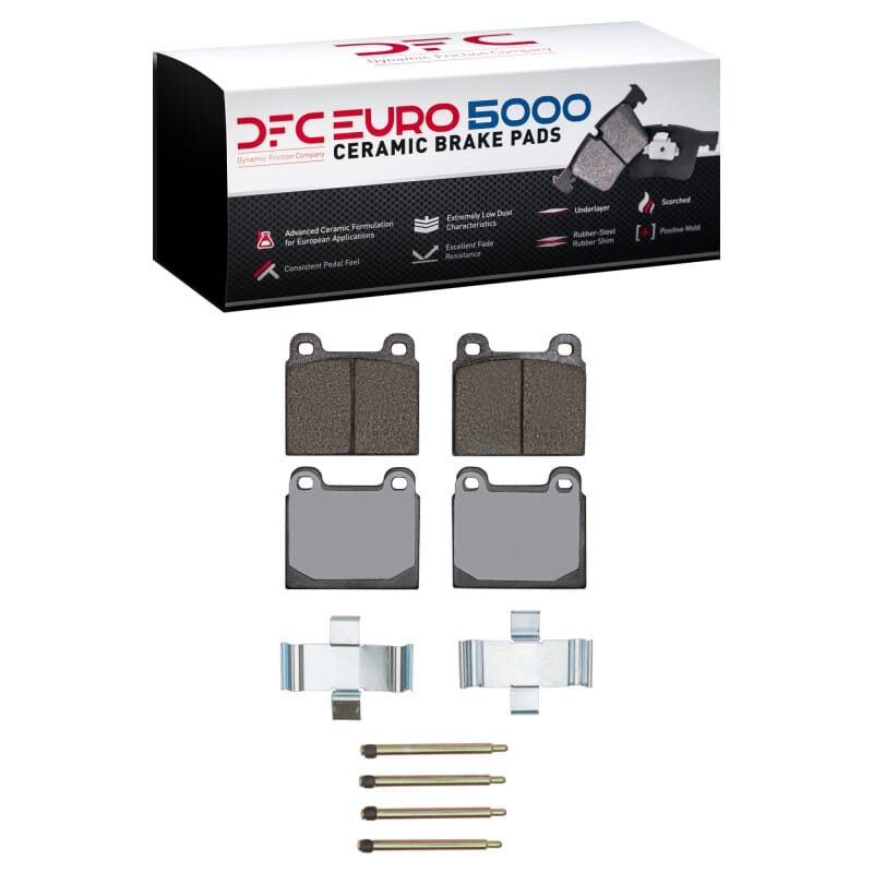 DFC — DFC 70-72 Mercedes-Benz 280SE Front Euro 5000 Ceramic Brake Pads and Hardware Kit
DFC EURO Pads + HW