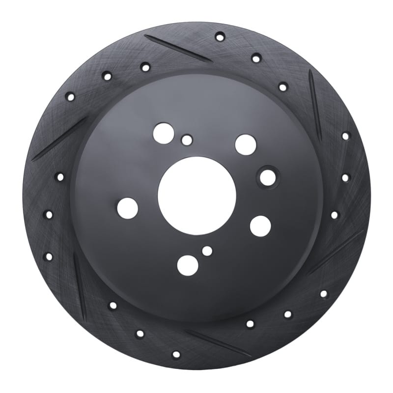 R1 Concepts — R1 94-95 Toyota Celica Rear Right Drilled & Slotted Black Brake Rotor
R1 Brake Rotor Drill