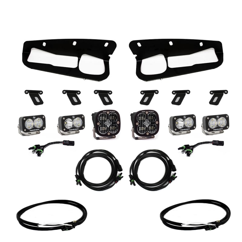Baja Designs — Baja Designs 2021+ Ford Bronco Clear SAE Fog Pocket Kit w/Upfitter