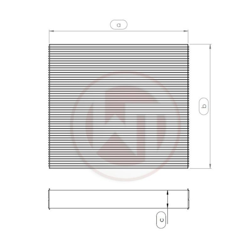 Wagner Tuning — Wagner Tuning 240x251x52mm Radiator Core