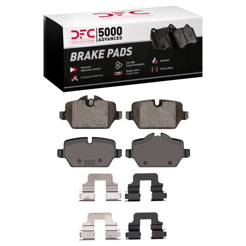 DFC — DFC 05-16 BMW 120i (Mexico) Rear 5000 Advanced Low Metallic Brake Pads and Hardware Kit
DFC Brake Pad Set
