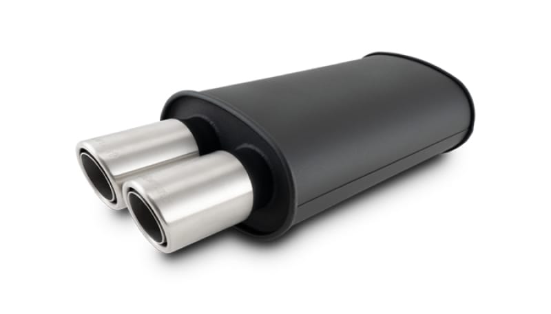 Vibrant — Vibrant Streetpower Flat Blk Muffler 9x5x15in Body 2.5in Inlet ID 3in Tip OD w/Dual Angle Tips
2.5"FlatBlkMfDualOut
Muffler