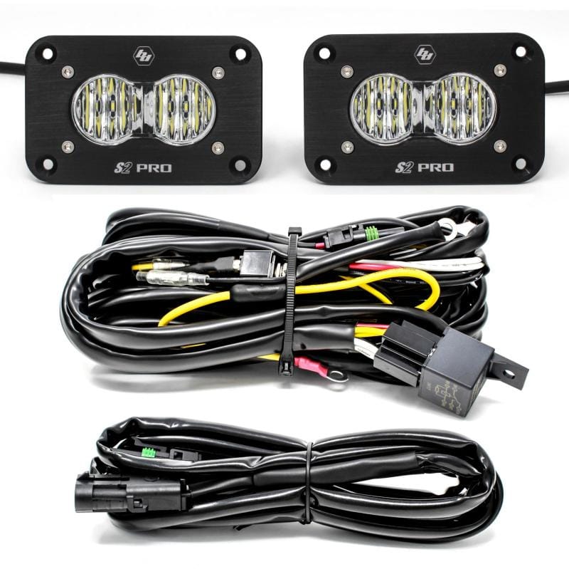 Baja Designs — Baja Designs S2 Pro Wide Cornering Pair Flush Mount LED Light Pod Kit