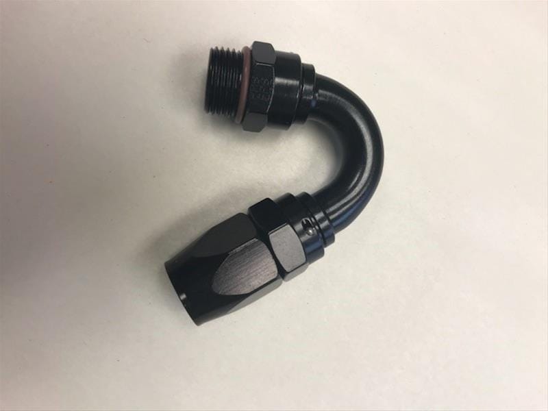 Fragola — Fragola -12AN Male Rad. Fitting x 150 Degree Pro-Flow Hose End - Black