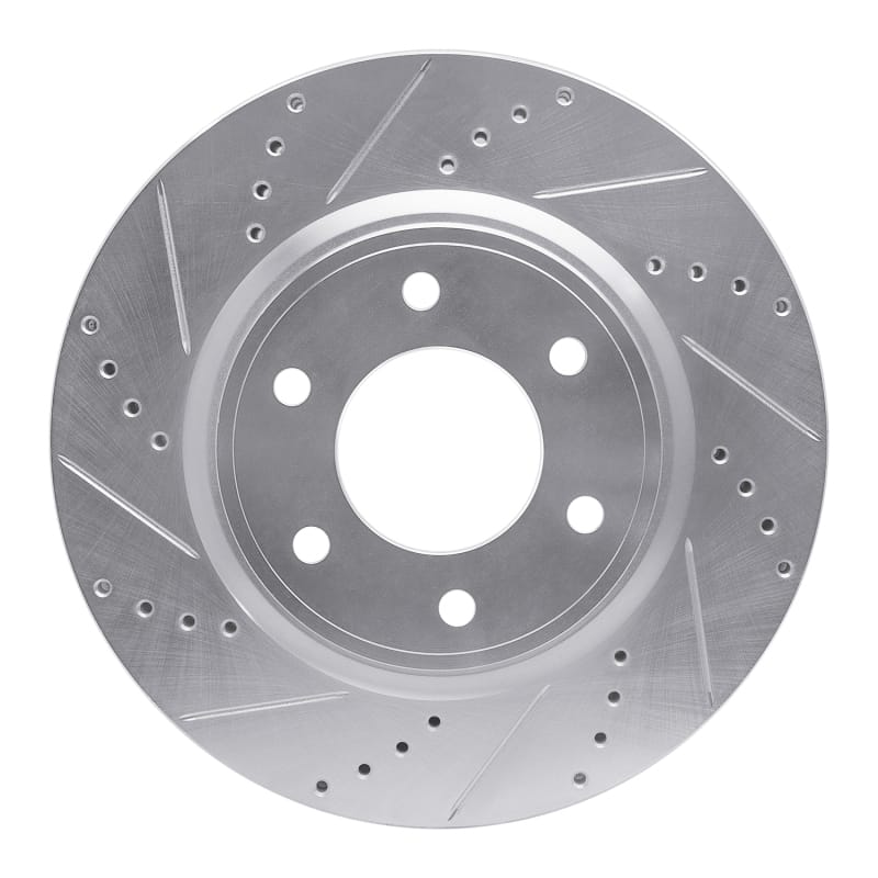 R1 Concepts — R1 07-24 Infiniti QX56 Front Left Drilled & Slotted Silver Brake Rotor
R1 Brake Rotor Drill