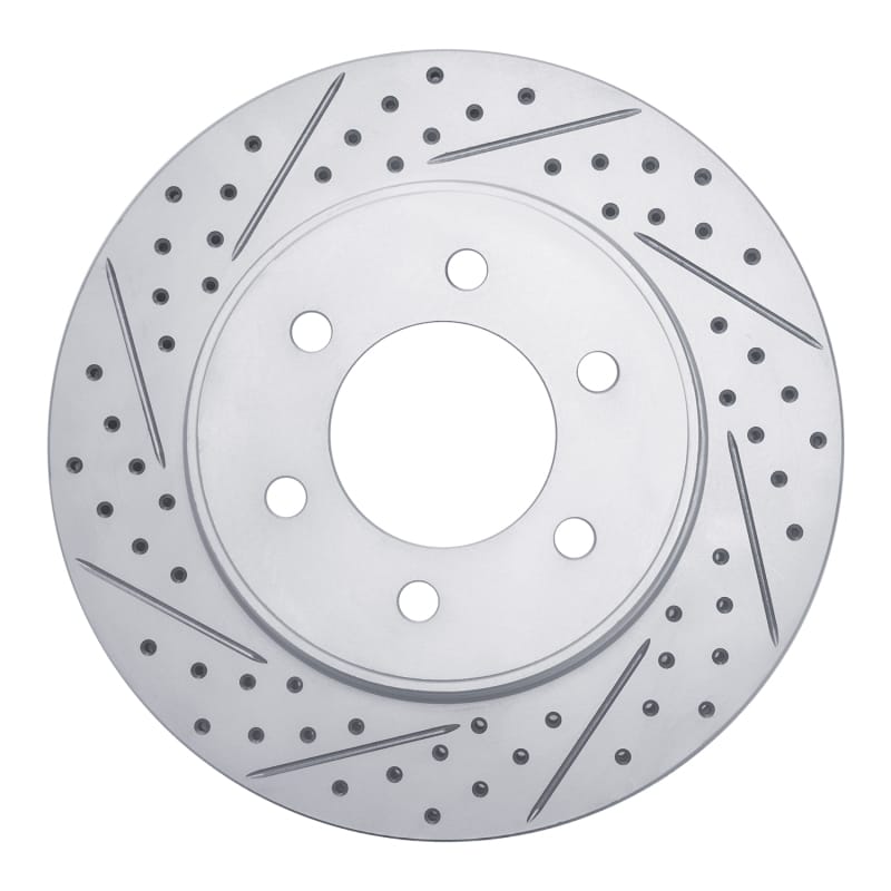 R1 Concepts — R1 04-08 Ford F-150 4WD Front Left Drilled & Slotted Geo-Carbon Rotor
