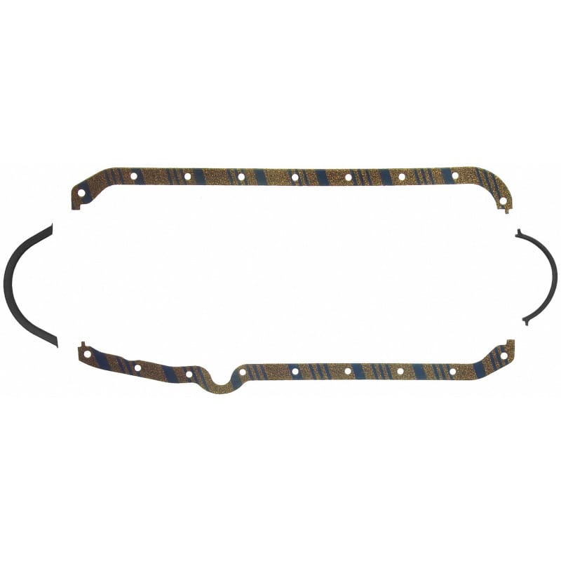 Fel-Pro — Fel-Pro Chevrolet Corvette OS 5197 C-5 Engine Oil Pan Gasket Set Blue Stripe cork-rubber
