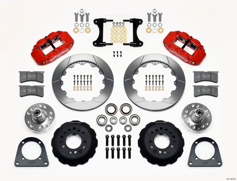 Wilwood — Wilwood Narrow Superlite 6R Front Hub Kit 12.88in Red TCI-IFS 71-78 (Pinto Based)
BRAKE KIT