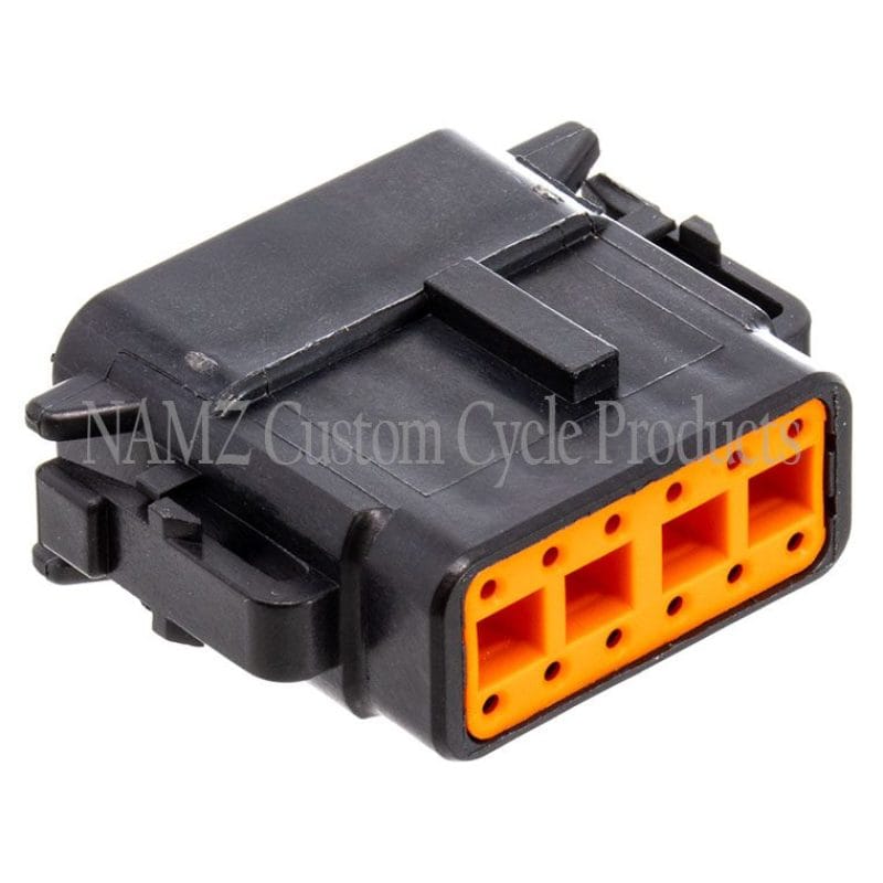 NAMZ — NAMZ Deutsch DTM 12-Position Plug w/12 Stamped Terminals & Wedgelock - Black (HD 74119-98BK)
