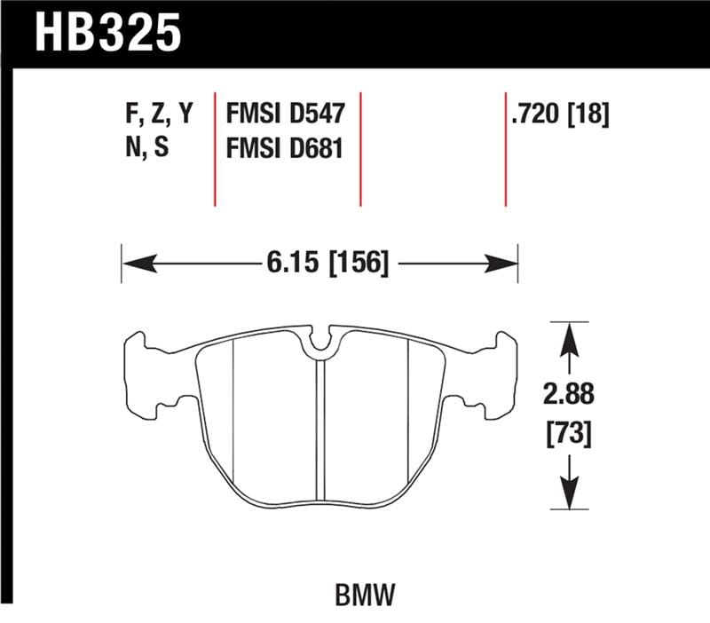 Hawk Performance — HPS Disc Brake Pad
