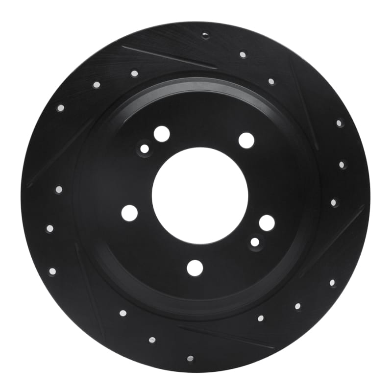 R1 Concepts — R1 13-25 Hyundai Elantra GT Rear Right Drilled & Slotted Black Brake Rotor
R1 Brake Rotor Drill